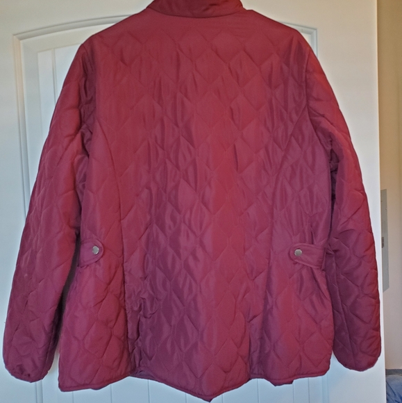 Eddie Bauer Burgundy Zip Up - Picture 4 of 4